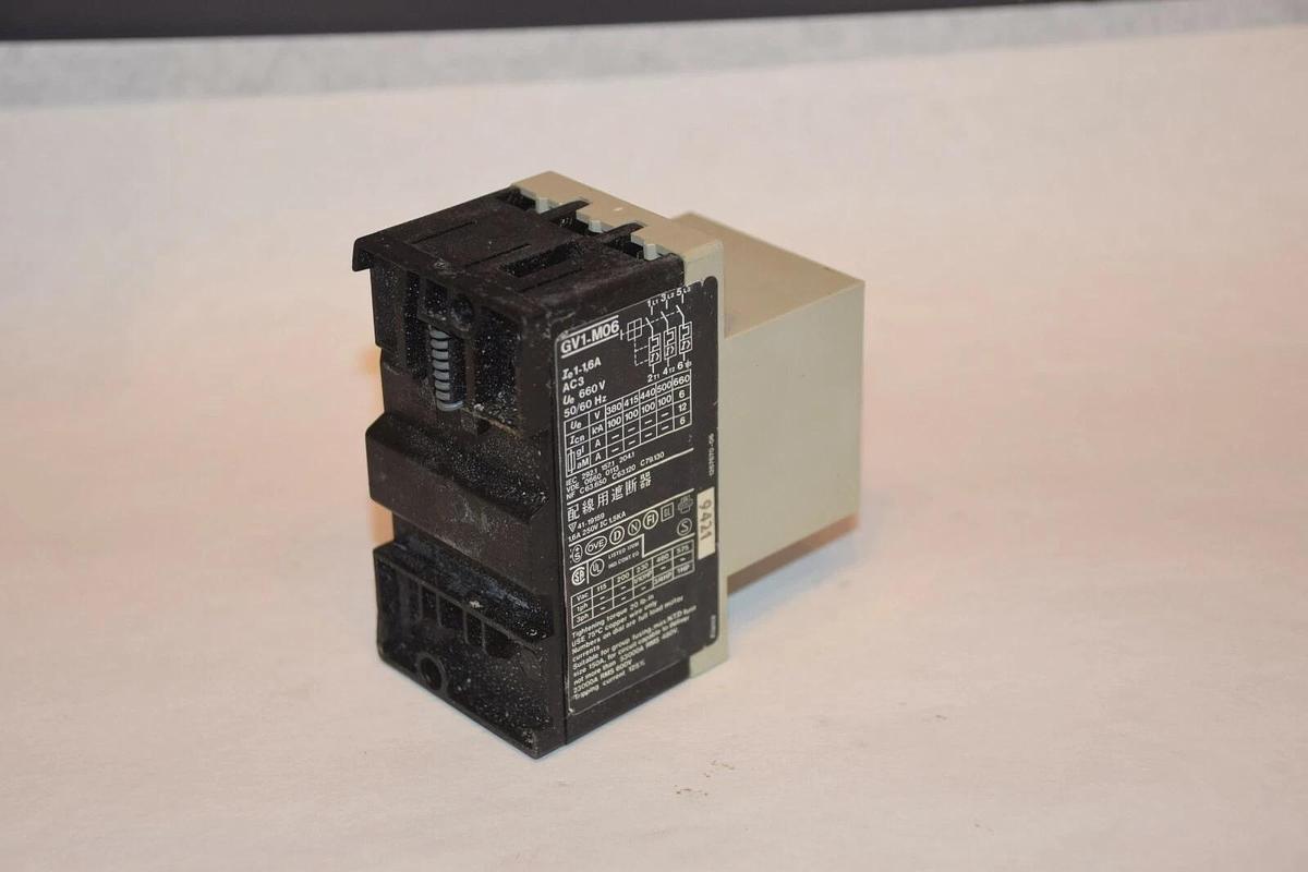 Used TELEMECANIQUE GV1-M06 GV1M06 1-1.6A 660V 50/60Hz MOTOR CIRCUIT BREAKER