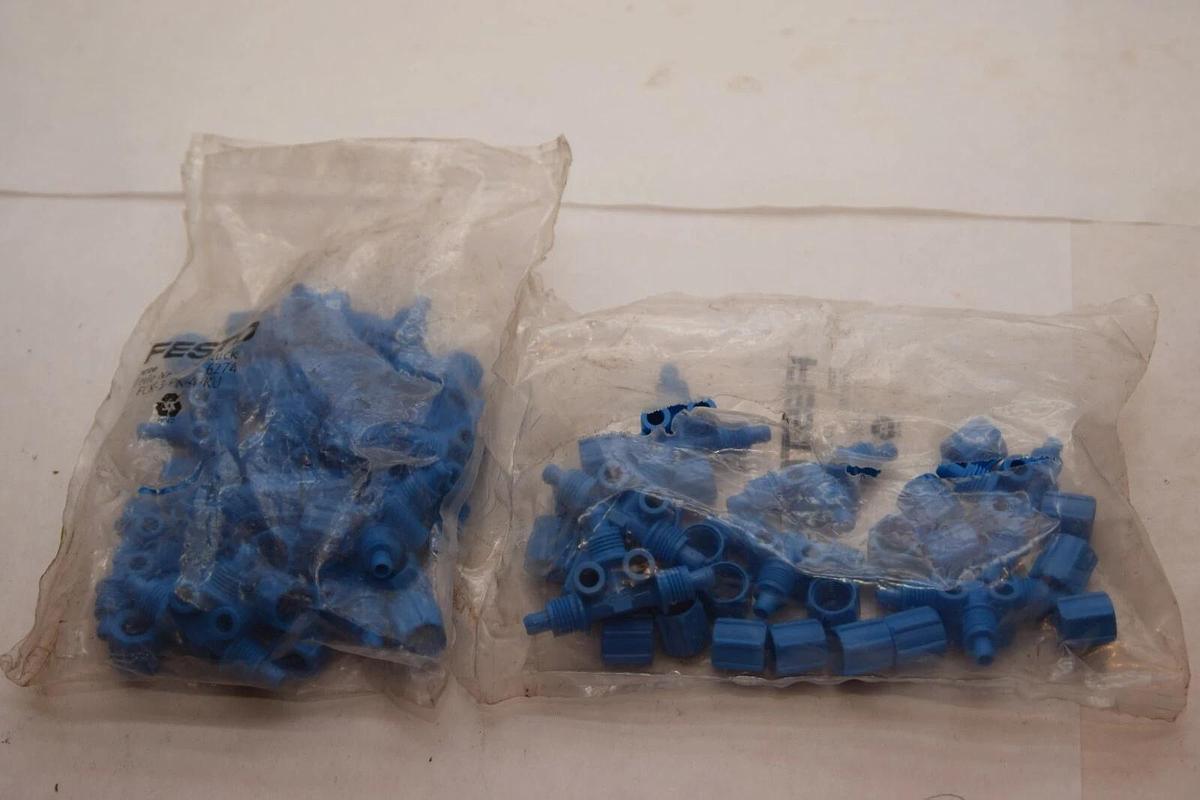 (NEW - Lot 16) FESTO FCK-3-PK-4-KU Barbed Quick Connector For 4mm Tubing