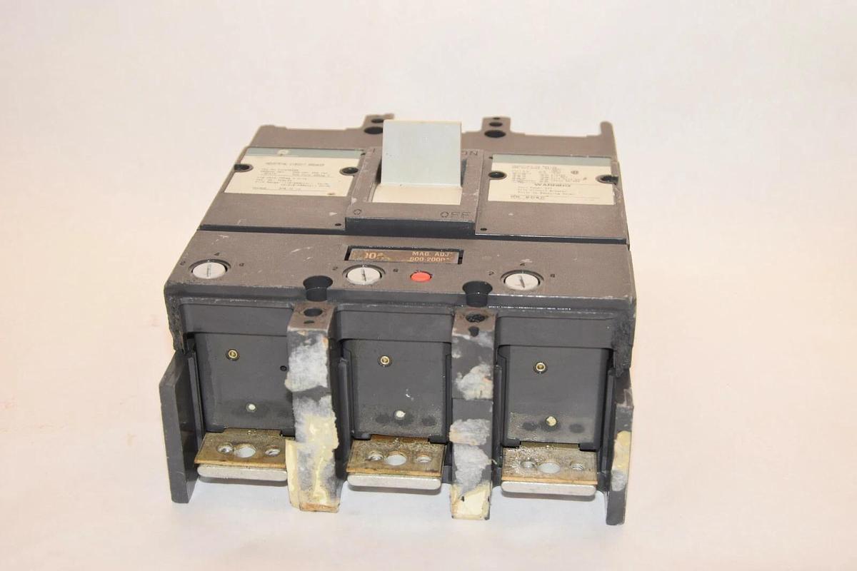 Used GENERAL ELECTRIC TJJ436200 200A 200 Amp 3P MAG ADJ 600-2000A Circuit Breaker