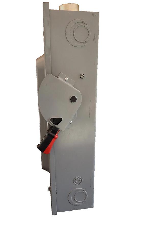 Used Square D 200A Safety Switch Disconnect H364 200 Amp Fusible 3P 4W 600v