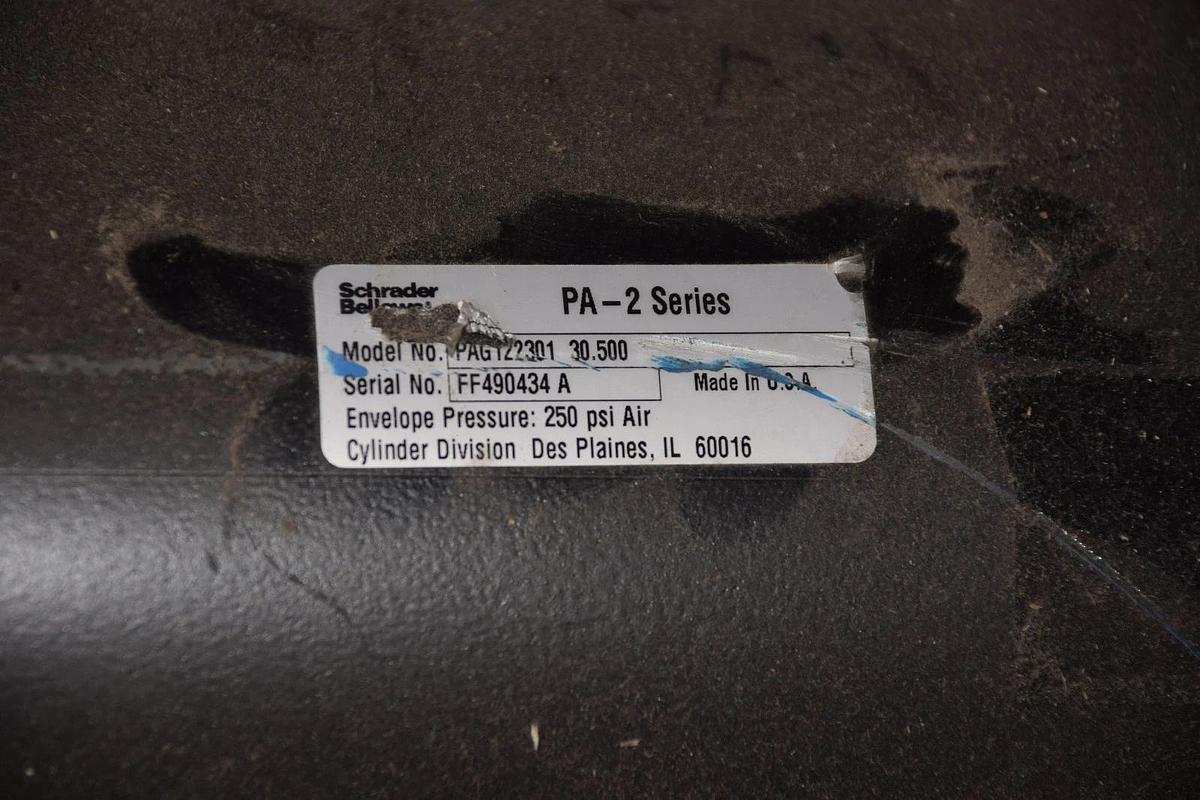 Schrader Bellows PAG122301 30.500 HEAVY DUTY PNEUMATIC AIR CYLINDER PA-2 NEW