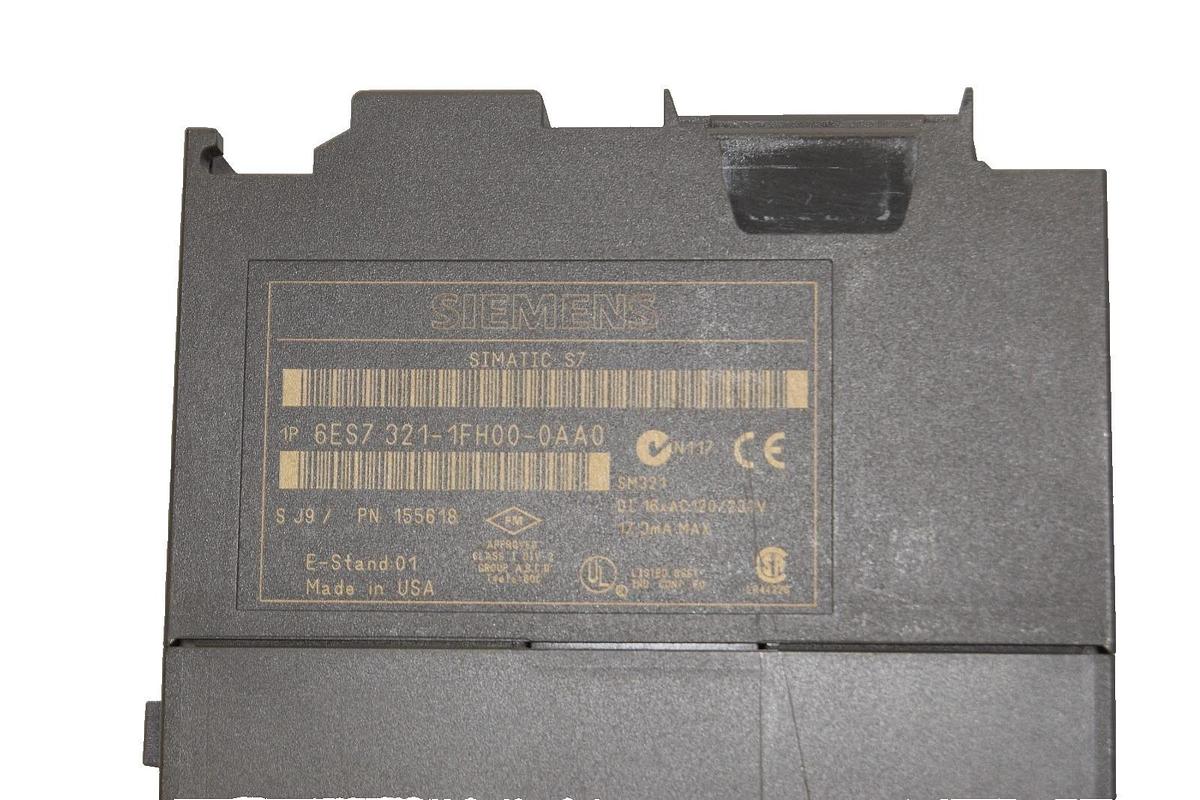 Used Siemens SM321 Simatic S7 Digital Input Module 6ES7 321-1FH00-0AA0