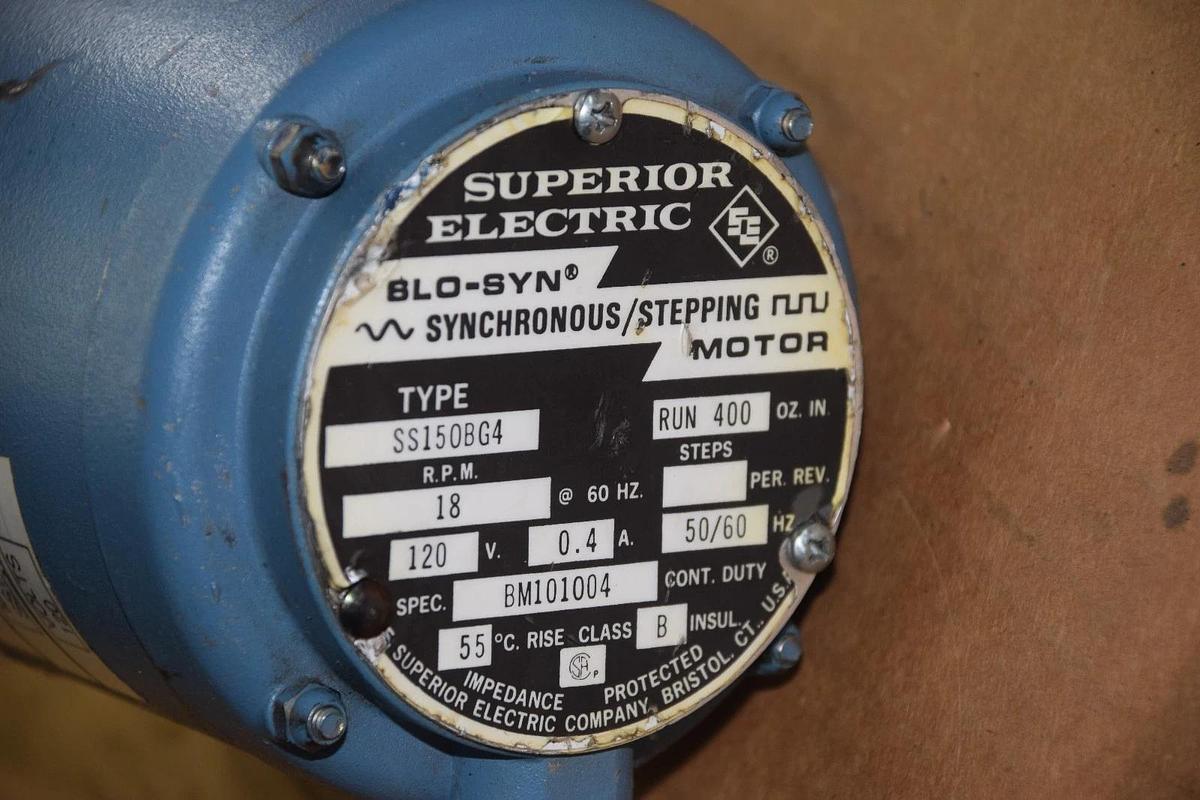 Used SUPERIOR ELECTRIC SLO-SYN SS150-BG4 SS150BG4 120V