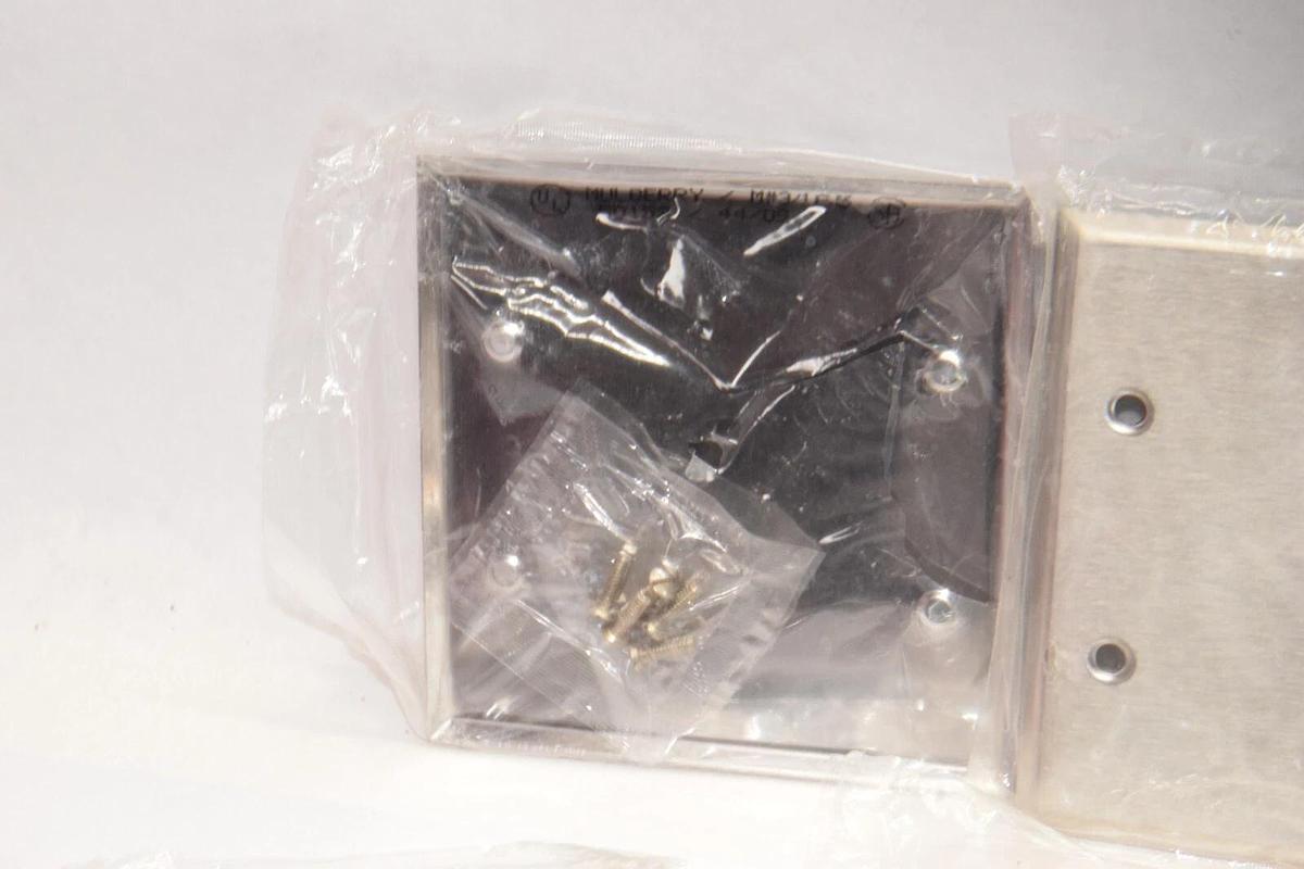 (NEW - Lot of 8) MULBERRY 50152 Blank Stainless Steel Wallplate