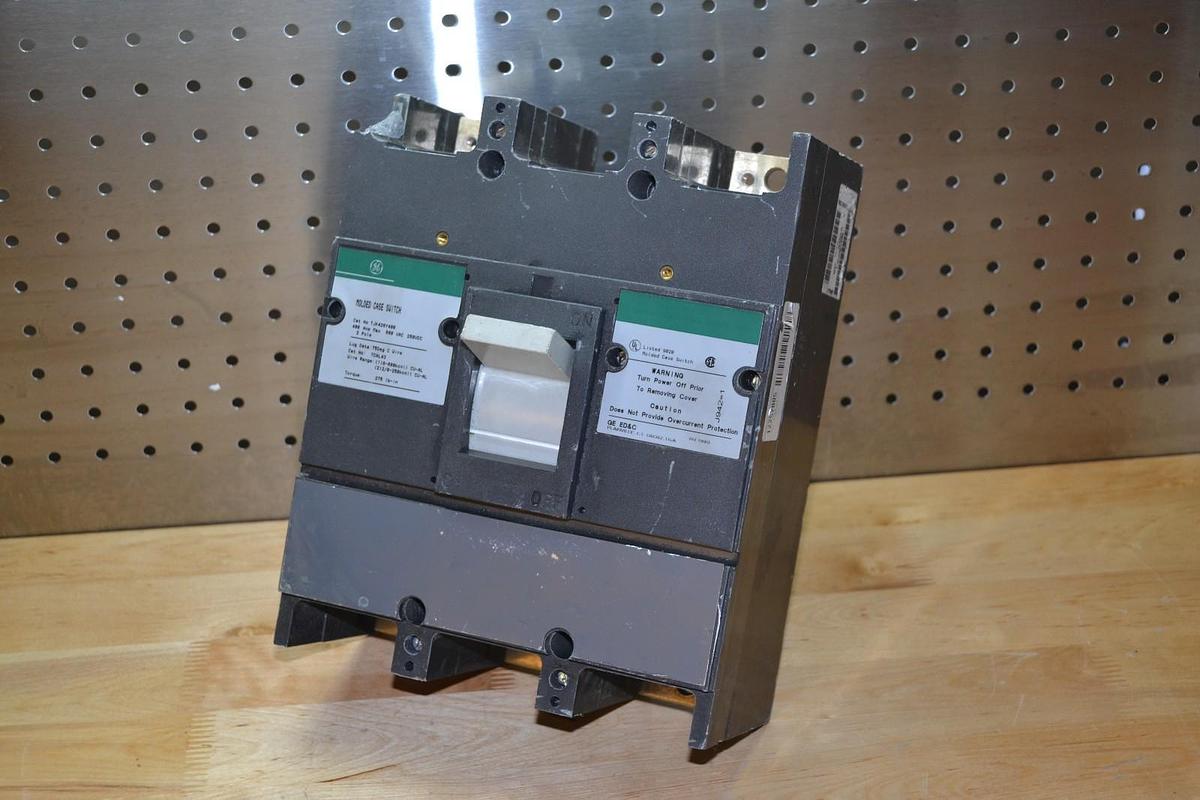 Used GE Breaker TJK426Y400 2P 400A 600V MOLDED CASE SWITCH