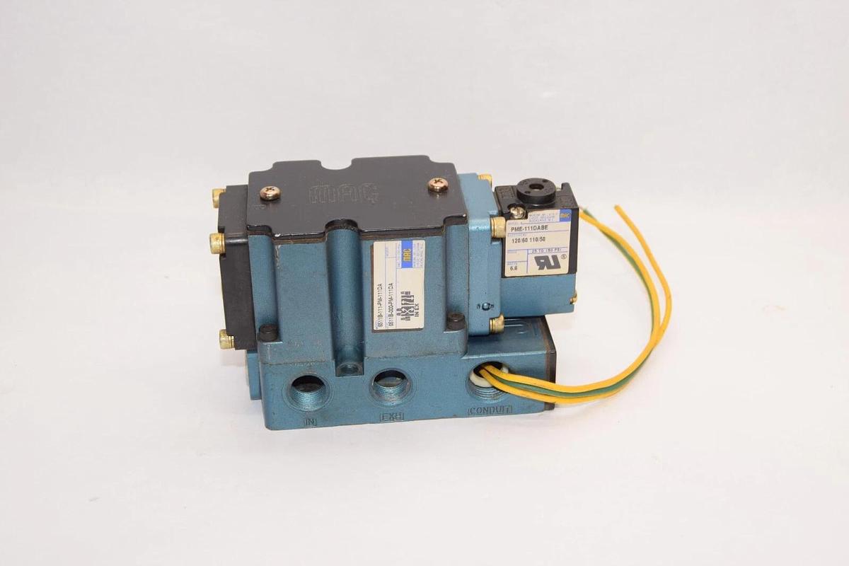 (NEW) MAC VALVES 6511B-111-PM-111DA 150psi Solenoid Valve