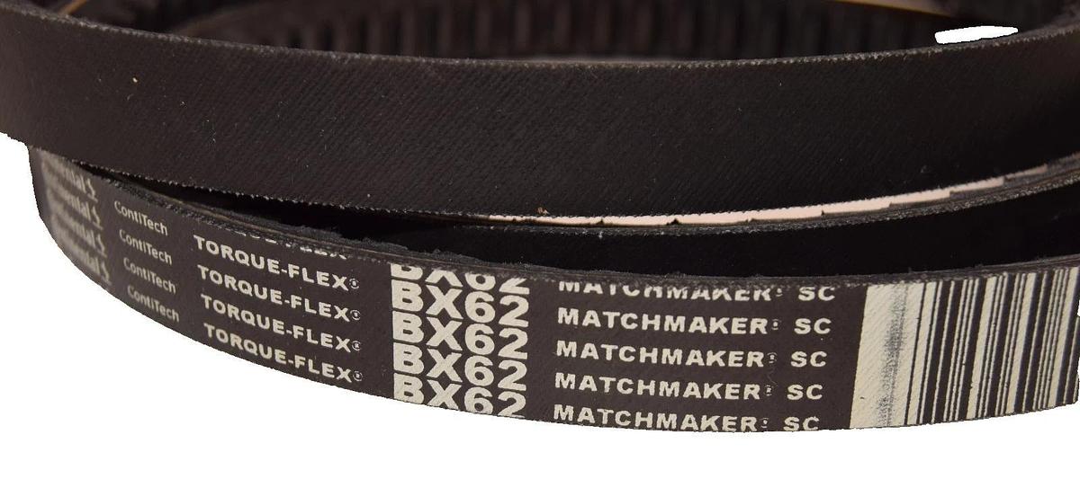 Continental Cogged V-Belt Belt BX62 Matchmaker Torque-Flex ConiTech BX-62 (New)