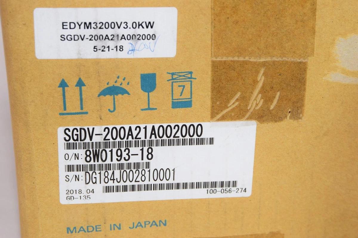 (NEW) YASKAWA SGDV-200A21A 3.0KW 200V Servo Pack Sigma 5 Amplifier Drive