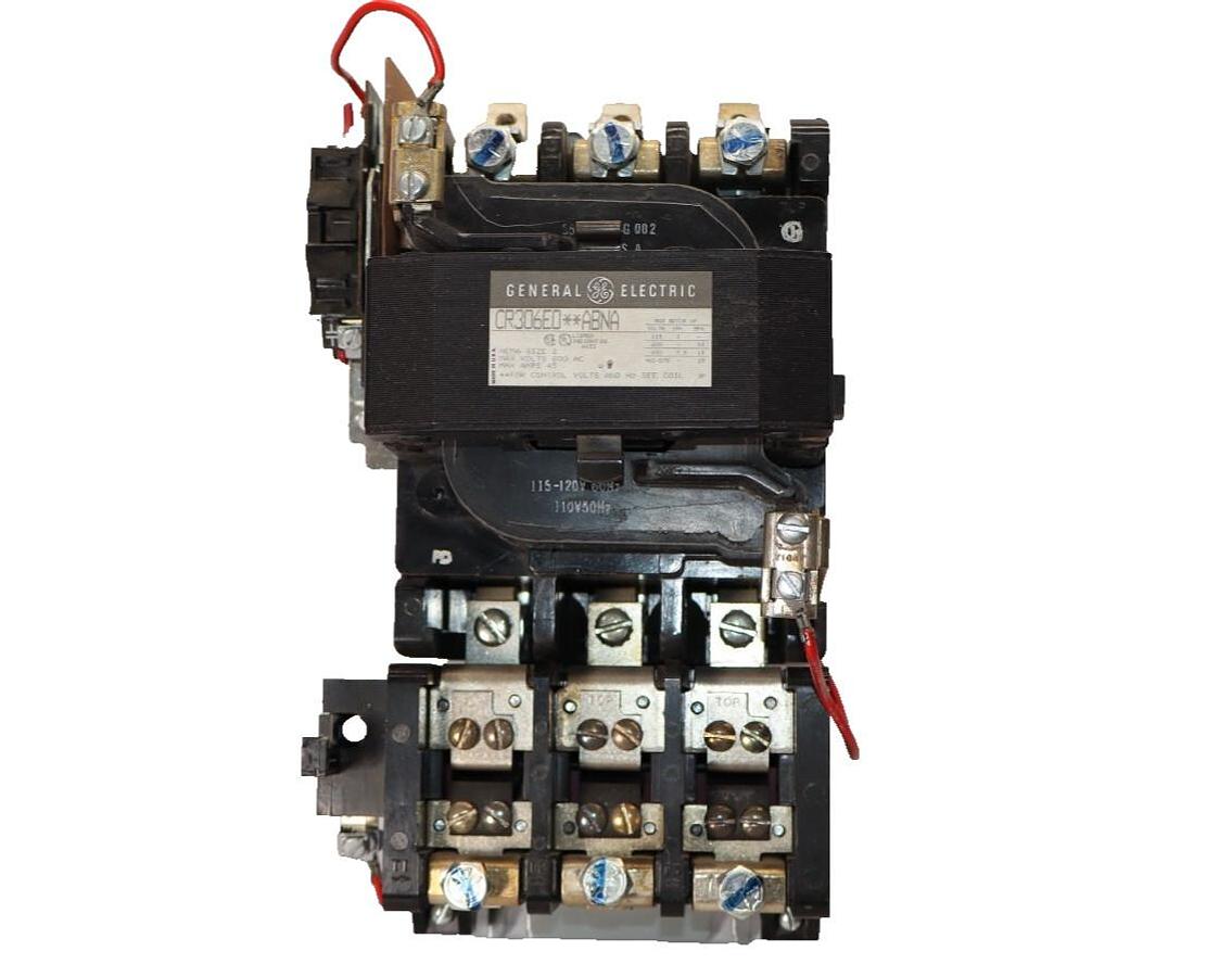 GE GENERAL ELECTRIC Size Sz 2 STARTER CR306E0**ABNA 600V 45A 115-120V Coil (NOS)
