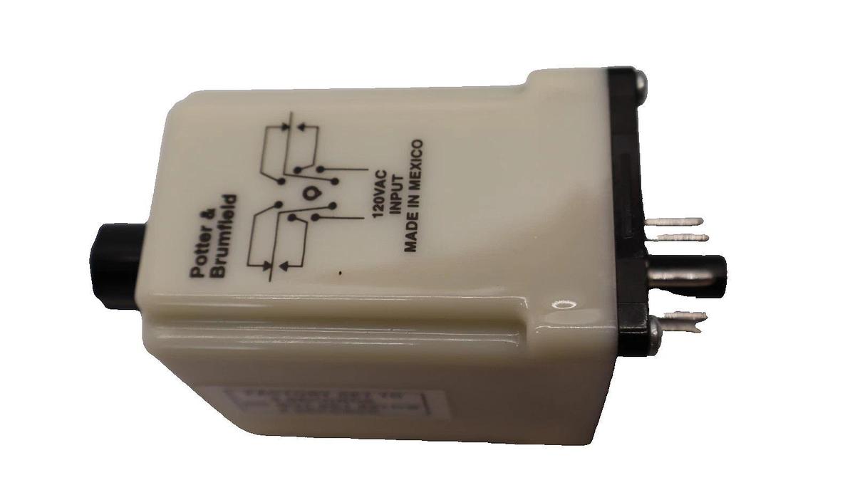 Used POTTER & BRUMFIELD CB-1002B-70 , CB1002B70 120Vac 0.1-5sec Timing Relay