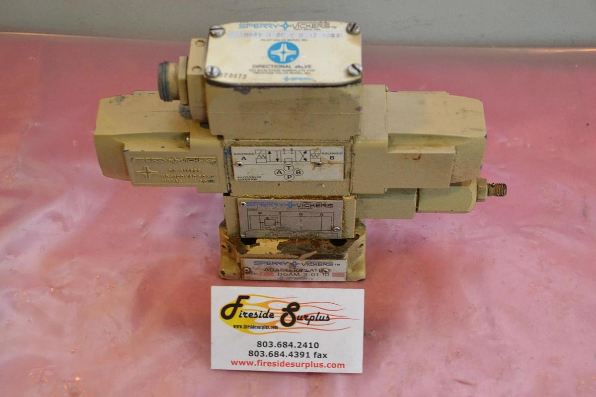 Used SPERRY VICKERS VALVE DG4V 3 8C W B 12 S288 DGMC 3 PT BW 30 DGAM-3-01-10