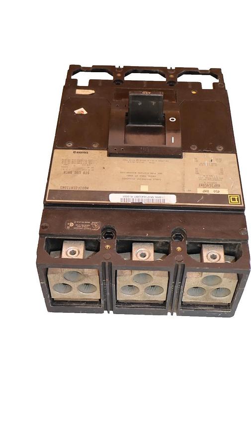 Used Square D Breaker MHP36450MT 450 AMP 600V  450A Magnetic Trip Adjustment