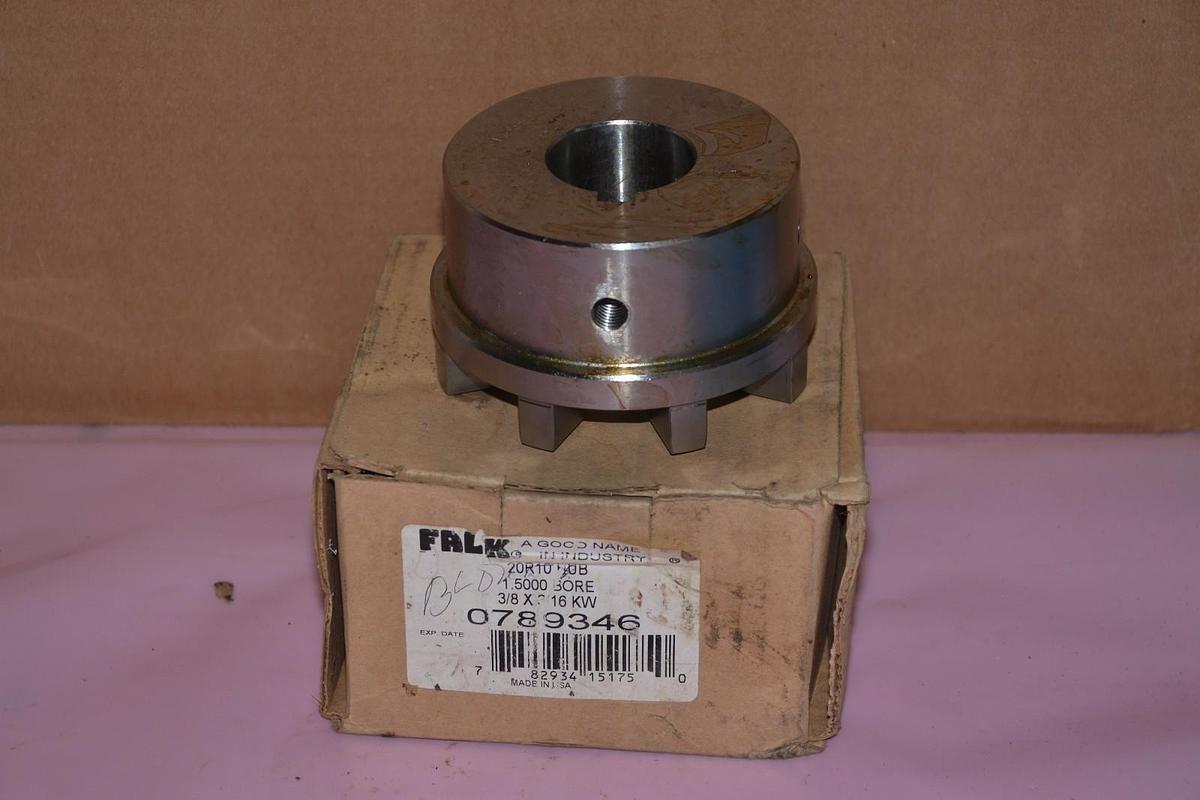 FALK COUPLING HUB 20R10 1.5000 BORE 3/8 X 3/16 KW 0789346 NEW