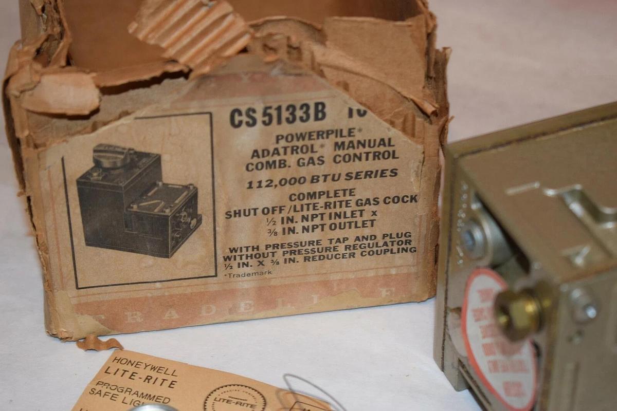 NEW HONEYWELL CS5133B 1011 2 POWERPILE ADATROL MANUAL COMBINATION GAS CONTROL