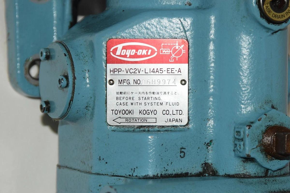Used Toyo-Oki Hydraulic Variable Piston Pump HPP-VC2V-L14A5-EE-A HK3-EFT005-04 06FA