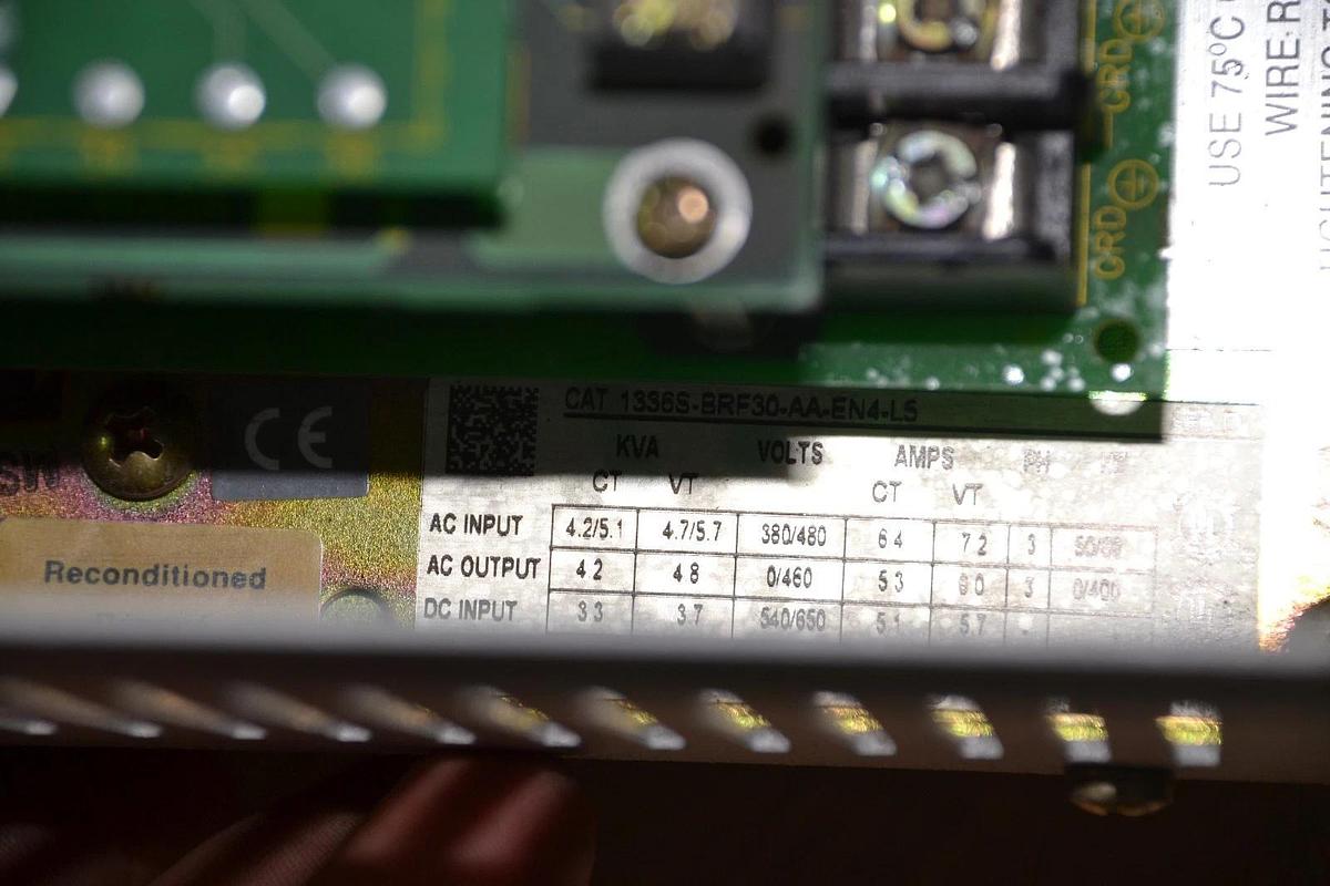 Used ALLEN BRADLEY 1336S-BRF30-AA-EN4-L5 4.2/5.1 KVA SERIES D 1336 PLUS DRIVE