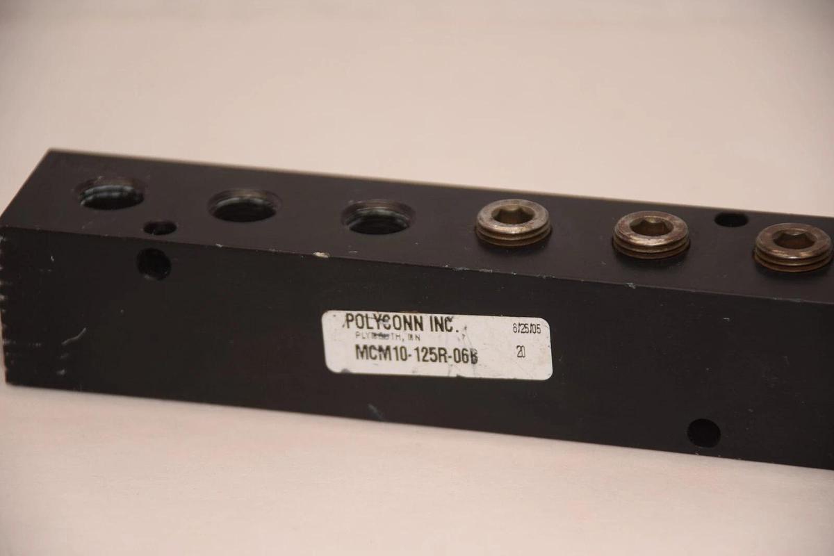 Used POLYCONN INC. MCM10-125R-06B 12-Port Manifold