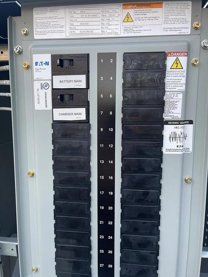 Sens Stored Energy Systems 4CG8210CTACC00 1Ph 120V DC battery backup UPC Eaton