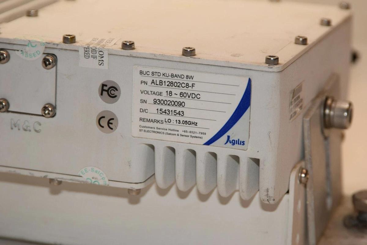 Used Agilis ALB128 Series Ku-Band BUC STD 8W Block-Up Converter ALB12802C8-F