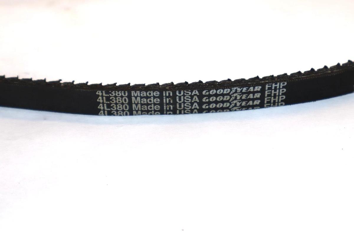 Goodyear Cogged Belt V-Belt 4L380 FHP USA (New - Lot of 2)