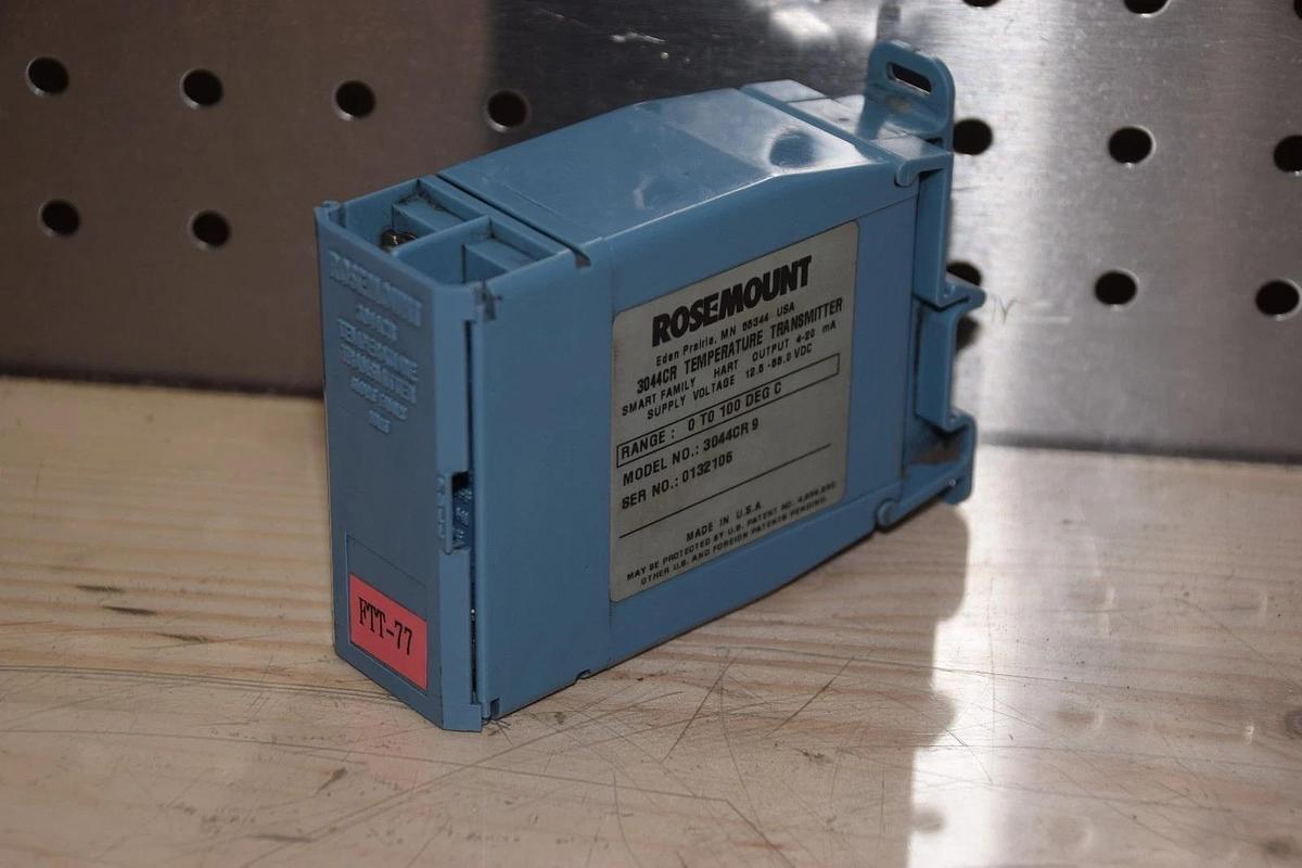 Used ROSEMOUNT 3044CR9 0-100 DEG TEMPERATURE TRANSMITTER