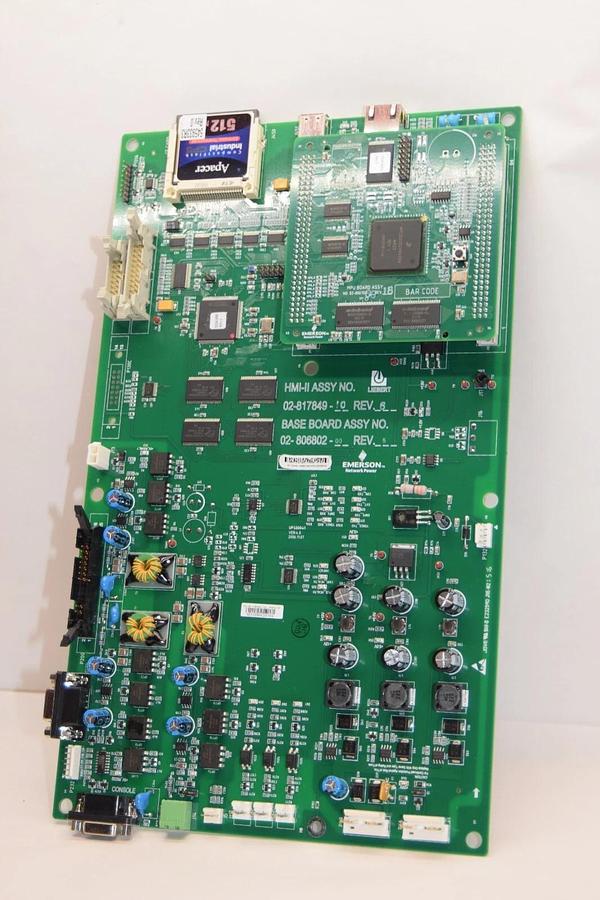 Used EMERSON / LIEBERT 02-817849-10 02-806802-00 Rev 5 HMI-II STS2 Assy Board