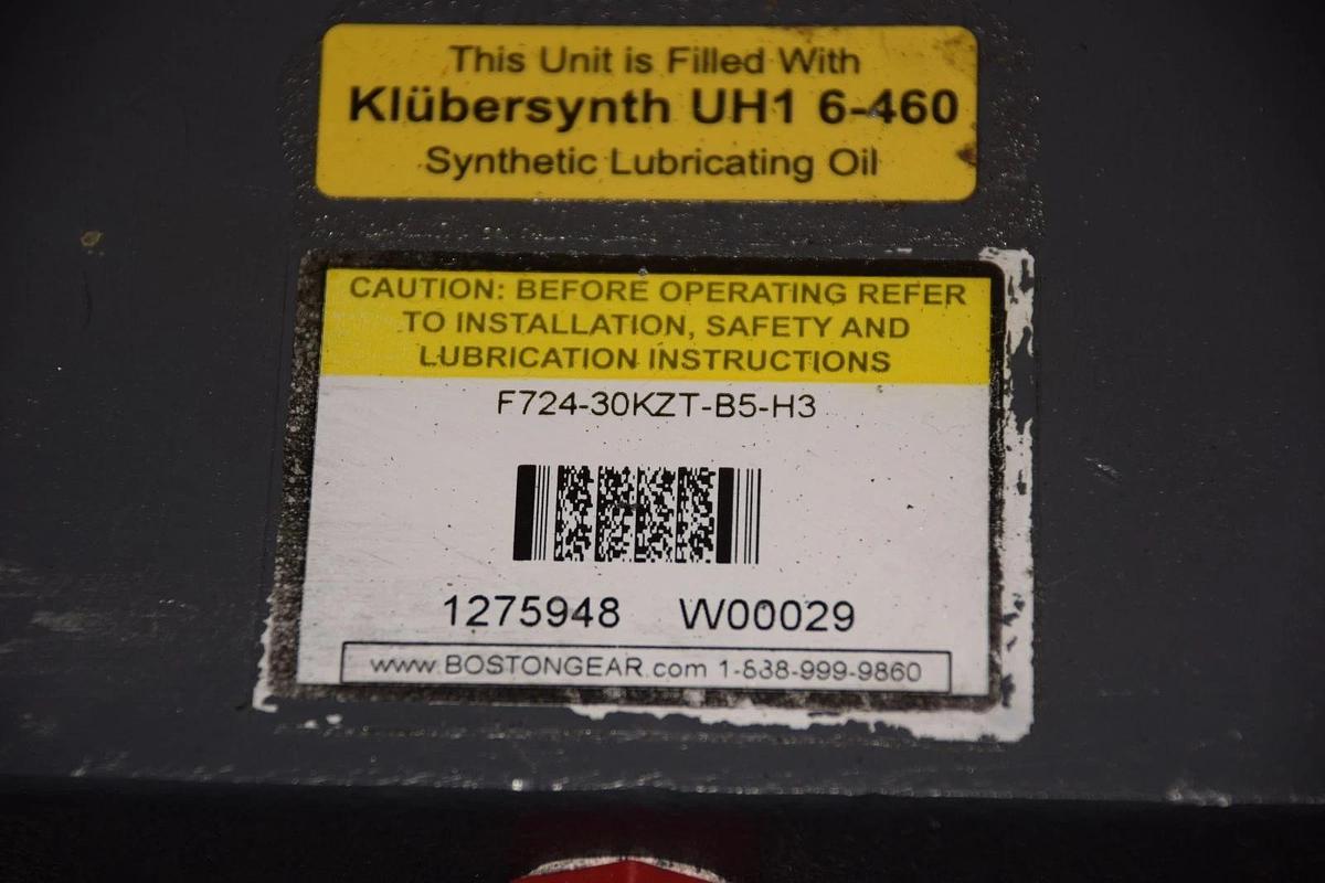 BOSTON GEAR F724-30KZT-B5-H3 1.33HP GEAR REDUCER Ratio: 30 NEW