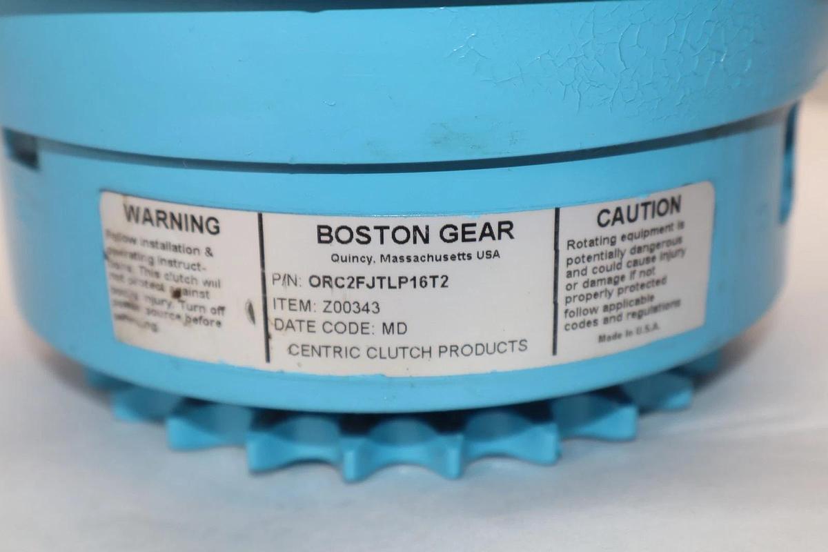 Refurbished Boston Gear Centric Clutch ORC2FJTLP16T2 Mechanical overload Release USA