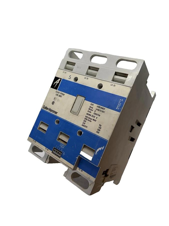 Refurbished Cutler Hammer W201K6CF Advantage Contactor Eaton Size Sz 6 540A 120V W201K6CF