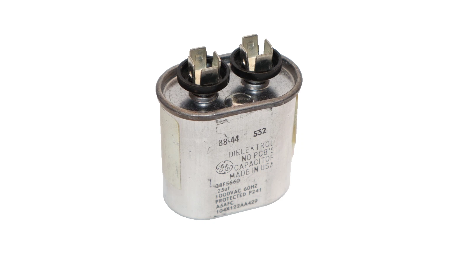 GE / General Electric 28F5660 , 88-44 .25uF Dielektrol Capacitor USA (New)