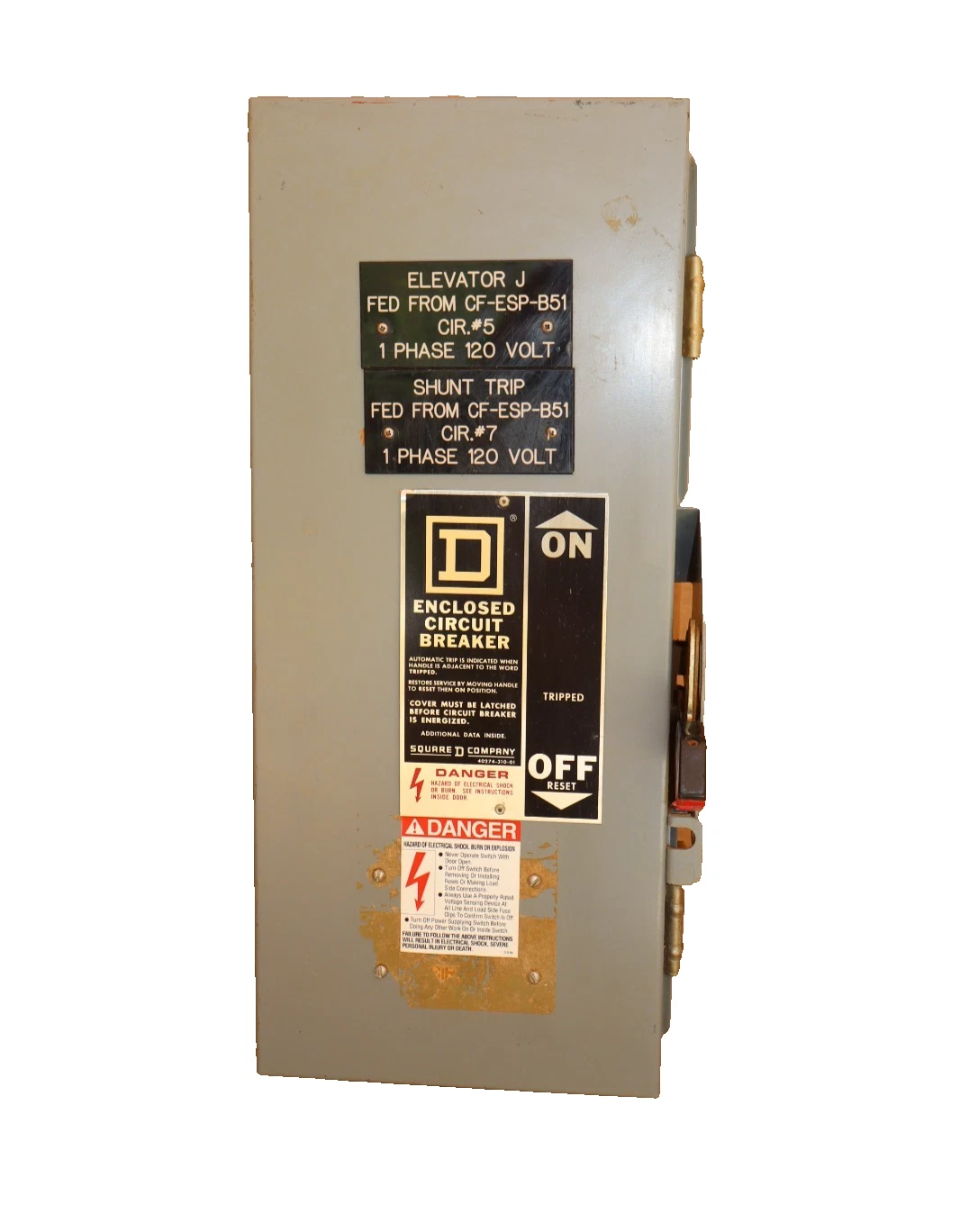 Square D Enclosed Breaker disconect FA-100-AWK 100A w/ 20A Breaker FAL220201021