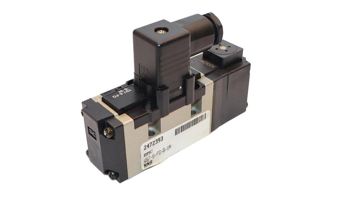 SMC VS7-6-FG-S-1N 100Vac Solenoid Valve (New)