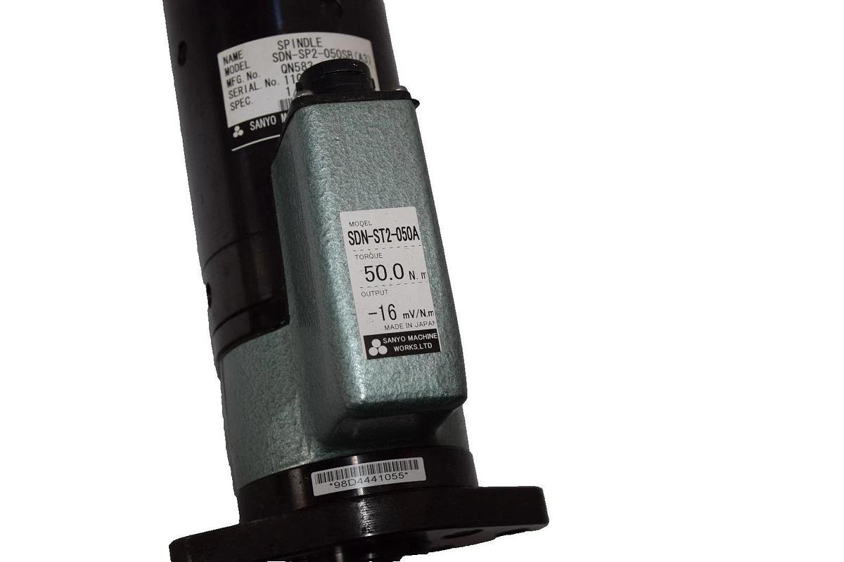 Used Sanyo SDN-SP2-050SB , SDN-ST2-050A 1/27.6 , 50.0Nm Nutrunner Spindle