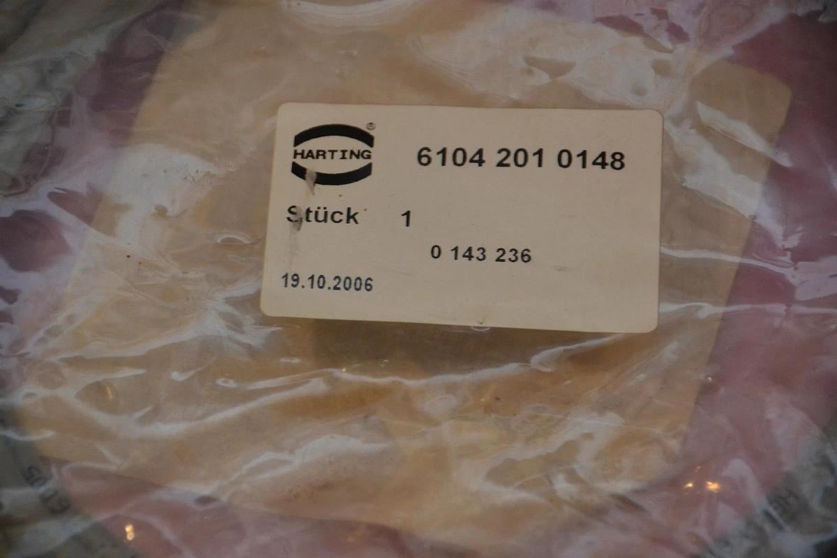 HARTING CONNECTION CABLE 6104 201 0148 61042010148 2589008 14443 2191-00 NEW
