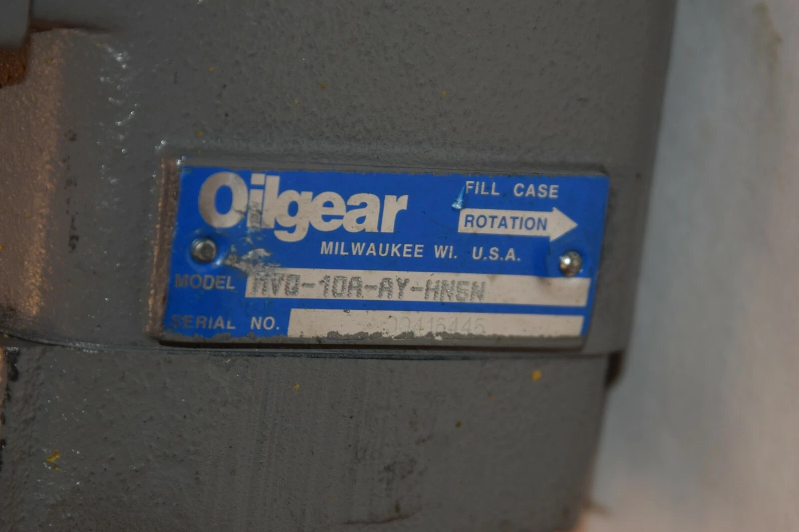 (New) Oilgear Hydraulic Pump MVQ-10A-AY-HN5N MVQ 10A AY HN5N