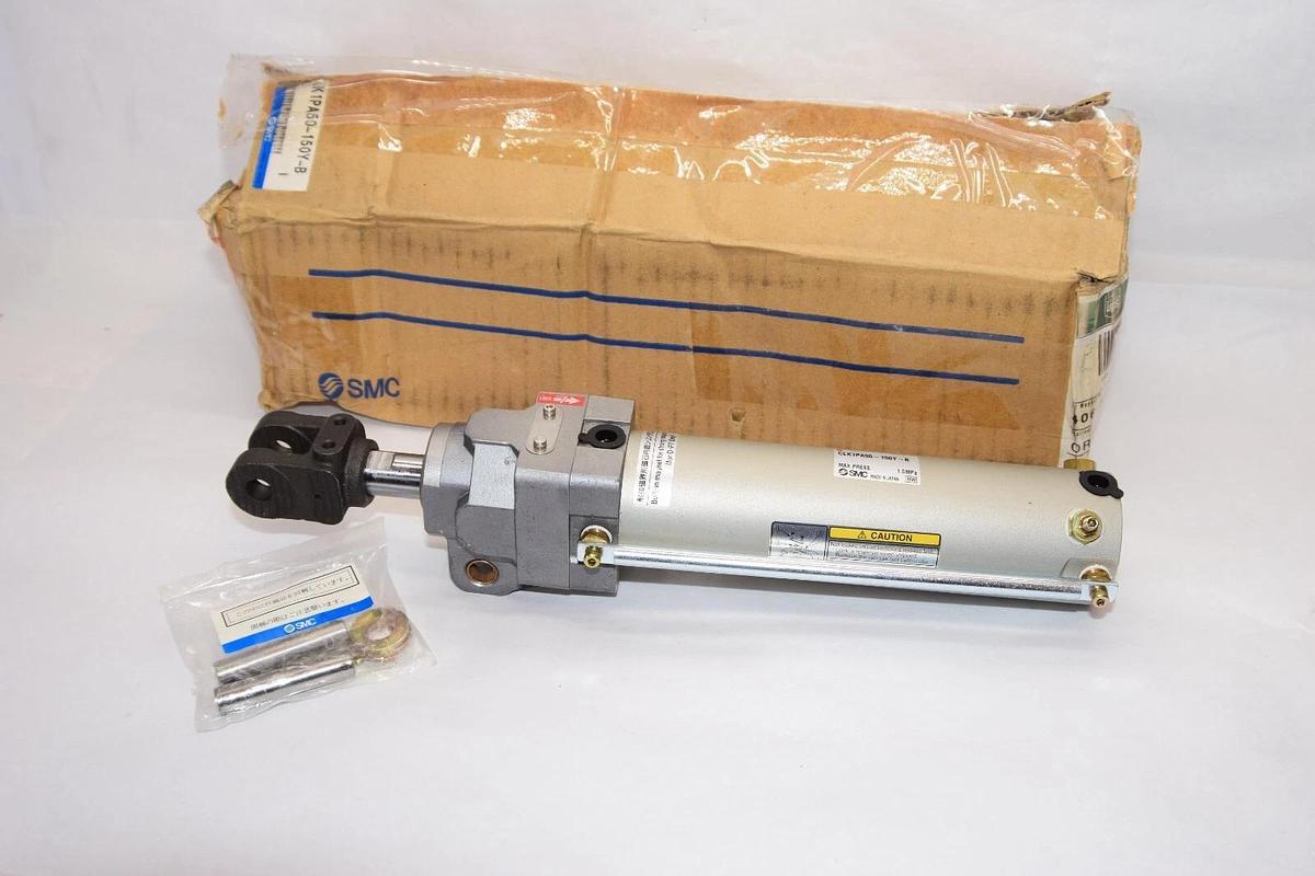 (NEW) SMC CLK1PA50-150Y-B Pneumatic Cylinder Clamp