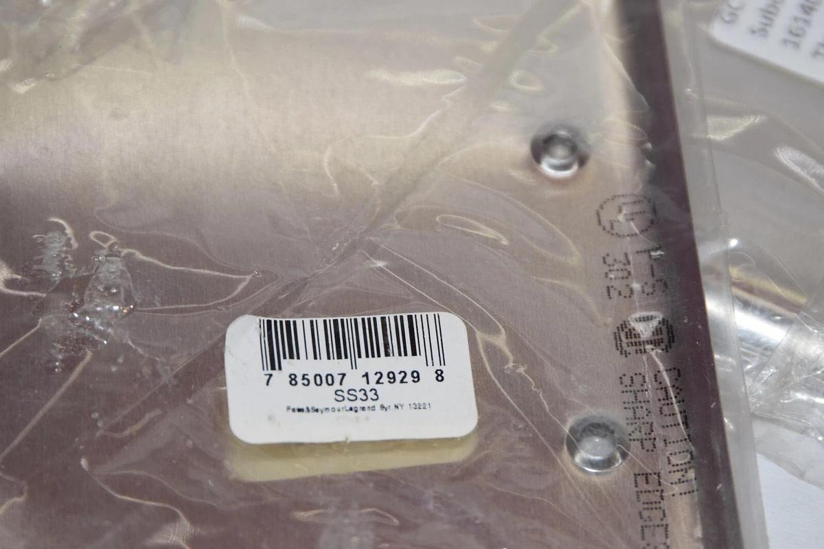 (NEW - Lot of 6) PASS & SEYMOUR SS33 3 Gang Stainless S/S Blank Plate Box Cover