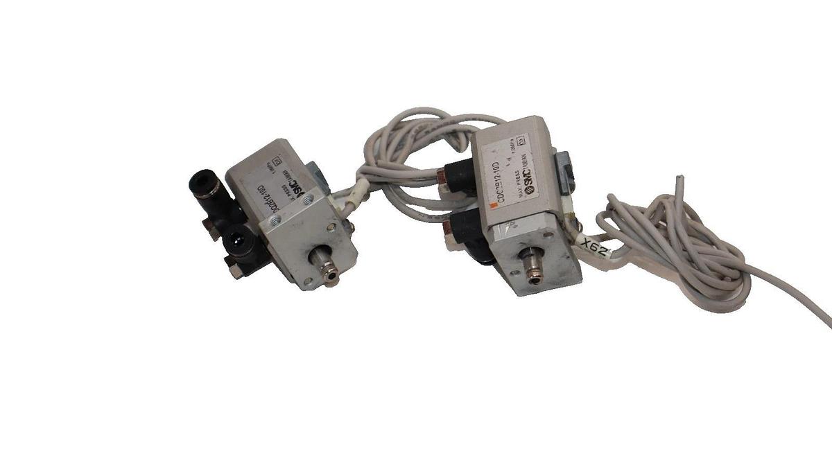 Used SMC CDQ2B12-10D , CDQ2B1210D 1.0MPa Compact Cylinder (Lot of 2)