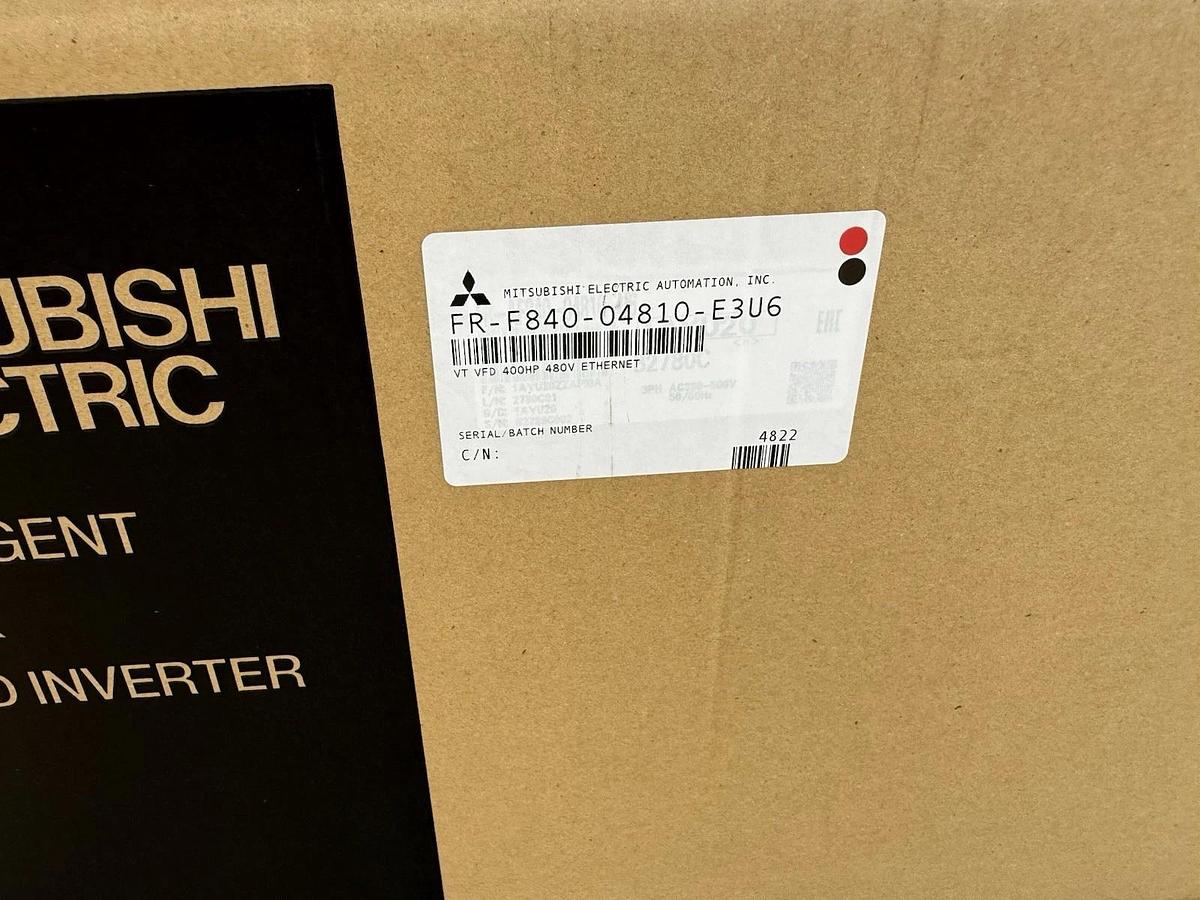 Mitsubishi VSD VFD Drive FR-F840-04810-E3U6 FRF84004810E3U6 400hp 480v Ether NEW