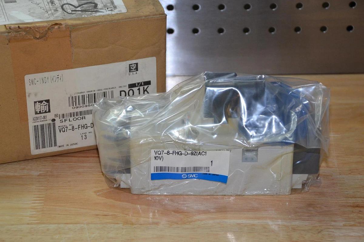 Used SMC VQ7-8-FHG-D-9Z  110Vac Pneumatic Solenoid Valve ac1 NEW