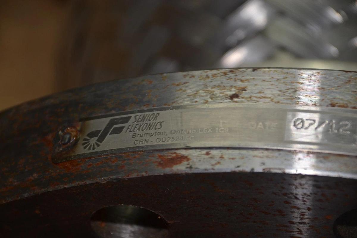 Senior Flexonics 6"x12" Expansion Joint Stainless Steel Flex  6" Flow 12" flange