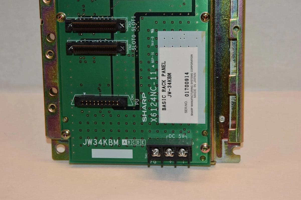 NEW SHARP X6124NC-11 JW-34KBM 5-SLOT BASIC RACK PANEL