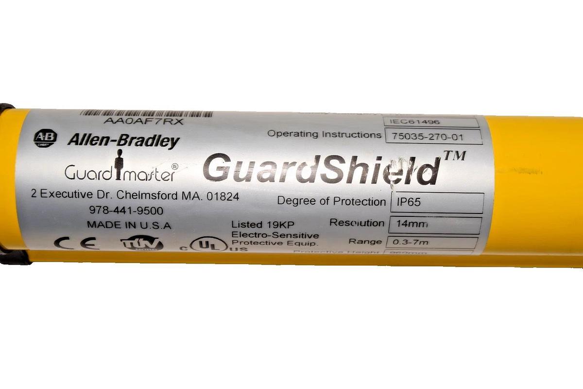 Used Allen Bradley AB Safety Light Curtain 440L R4J0960YD SerA RevB (Used)