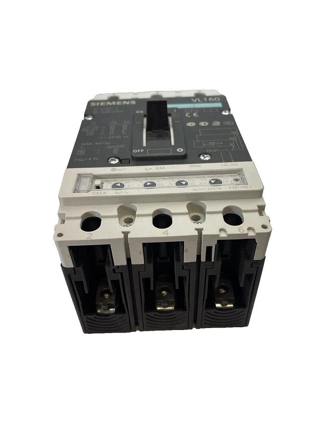 Siemens 3VL2706-1SG36-0AA0 Z, 63 amp, 3VL2706-1SG36-0AA0-Z Breaker, Open Box NEW