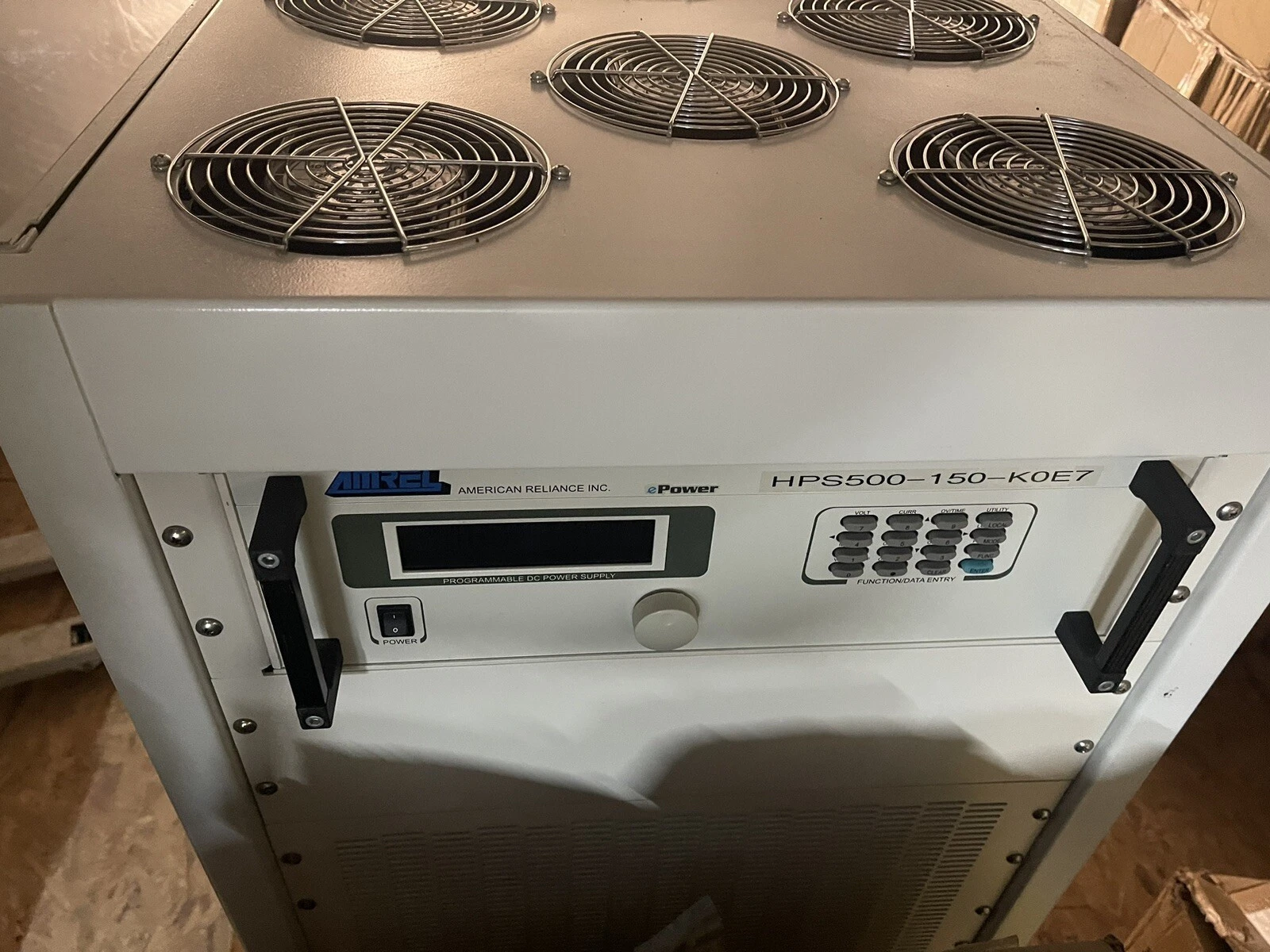 Used American Reliance Amrel HPS500-150-K0E7 epower High Power DC Power  Supply