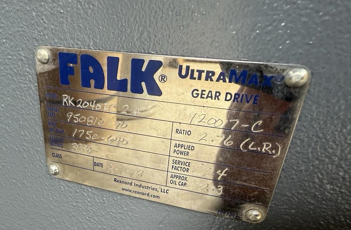 FALK RK2040FC2A Gear Box Speed Reducer Ratio 2.76 LR 1.4 SF 1750/640rpm *NEW*