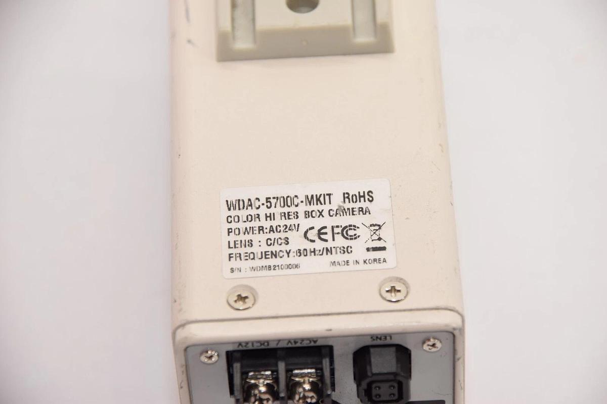 Used WELDEX WDAC-5700C-MKIT Hi Res Box Camera With 12mm 1:1.2 1/2" Lens