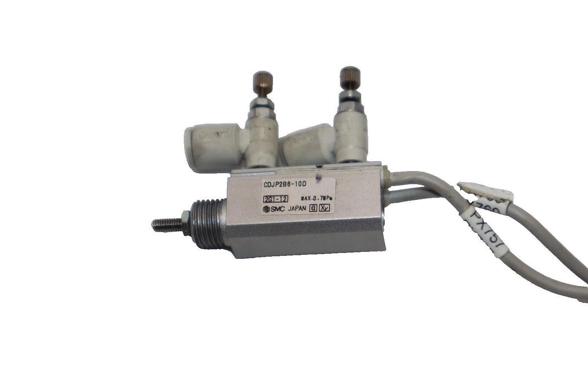 Used SMC CDJP2B6-10D , CDJP2B610D 0.7MPa Miniature Pneumatic Air Cylinder (Lot of 4)
