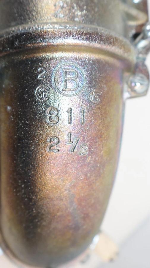 (NEW) BRIDGEPORT 811 2-1/2" 2.5" Conduit 90° 90 Degree 90D Connector