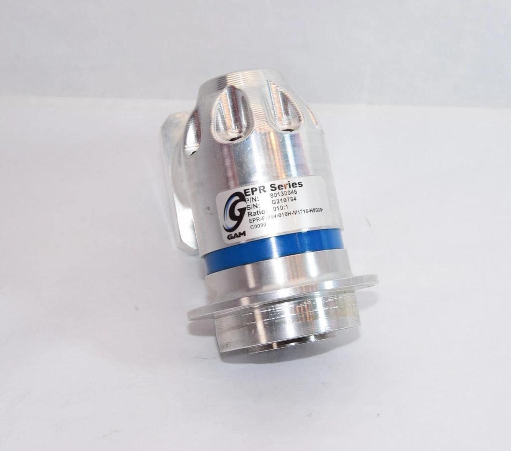 Used GAM EPR Rt Angle Gear Reducer 10:1 80130046 EPR-F-064-010H-M1716-H0000-C0000
